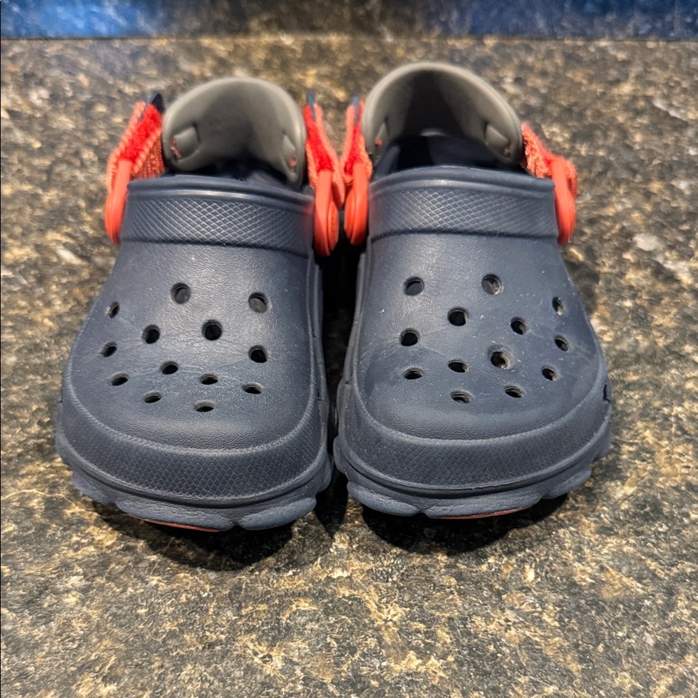 CROCS Kids Navy and Red Sandals